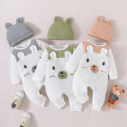 Cute Romper Unisex Bear Ear Baby 0-18 Months