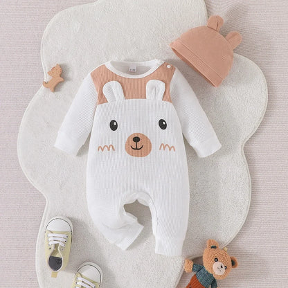 Cute Romper Unisex Bear Ear Baby 0-18 Months